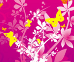 Flowers and butterflies